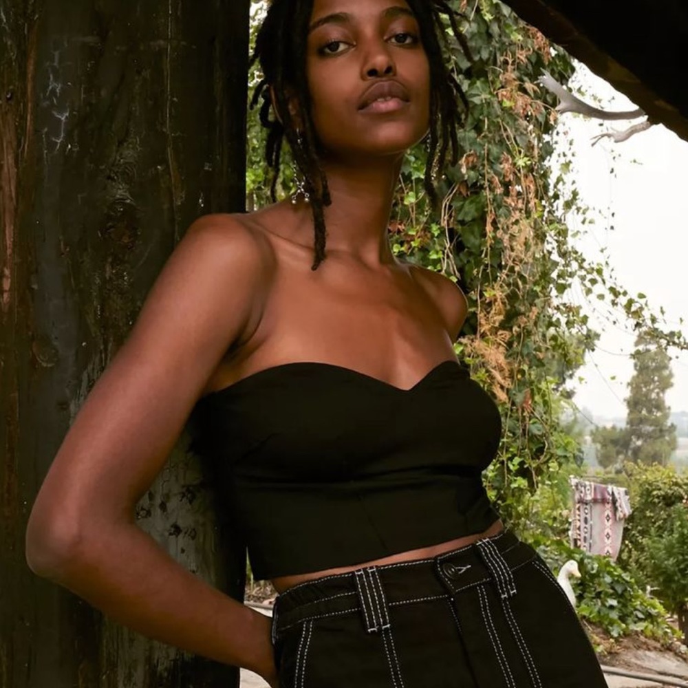 UO Layla Strapless Bustier Top